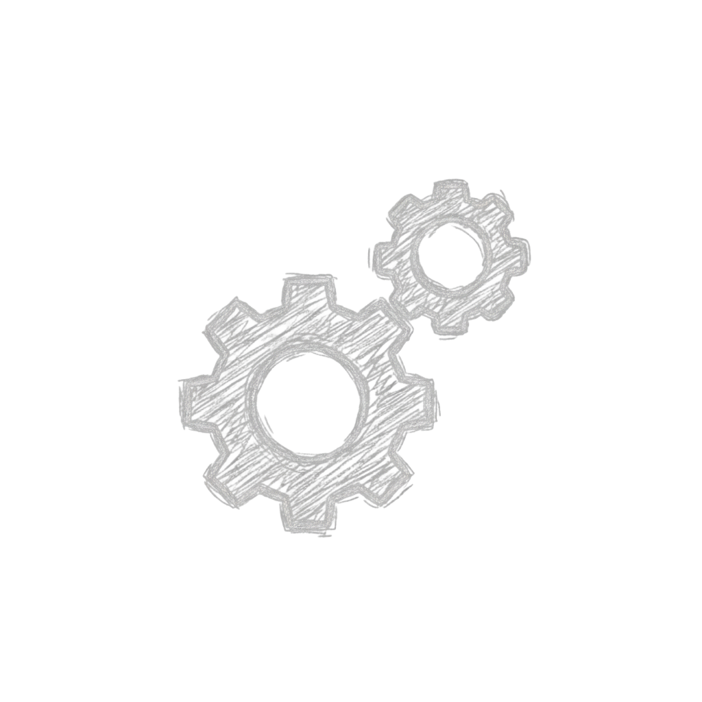 Symbolbild: Zwei ineinandergreifende Zahnräder. Steht für Mechanik, Organisation und die klare, strukturierte Zusammenarbeit im Projekt.